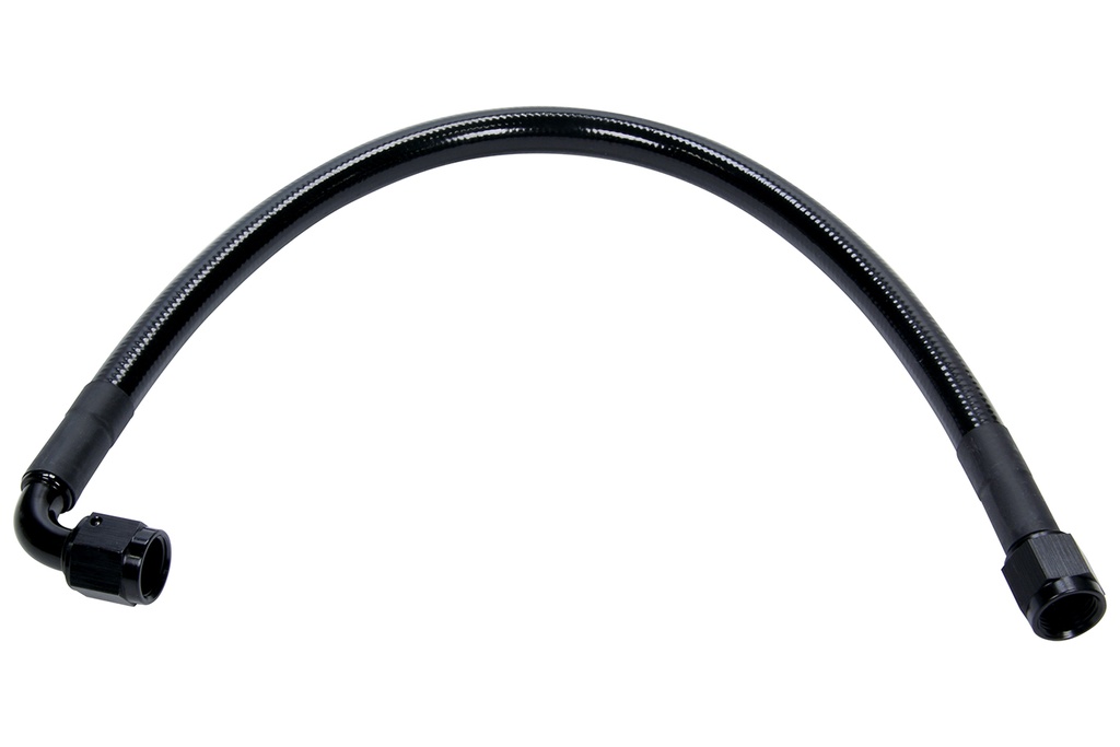 [ALL48466-18] Allstar Performance - Coated Braided Line 18in #6 Hose -6 Str/-6 90 Deg