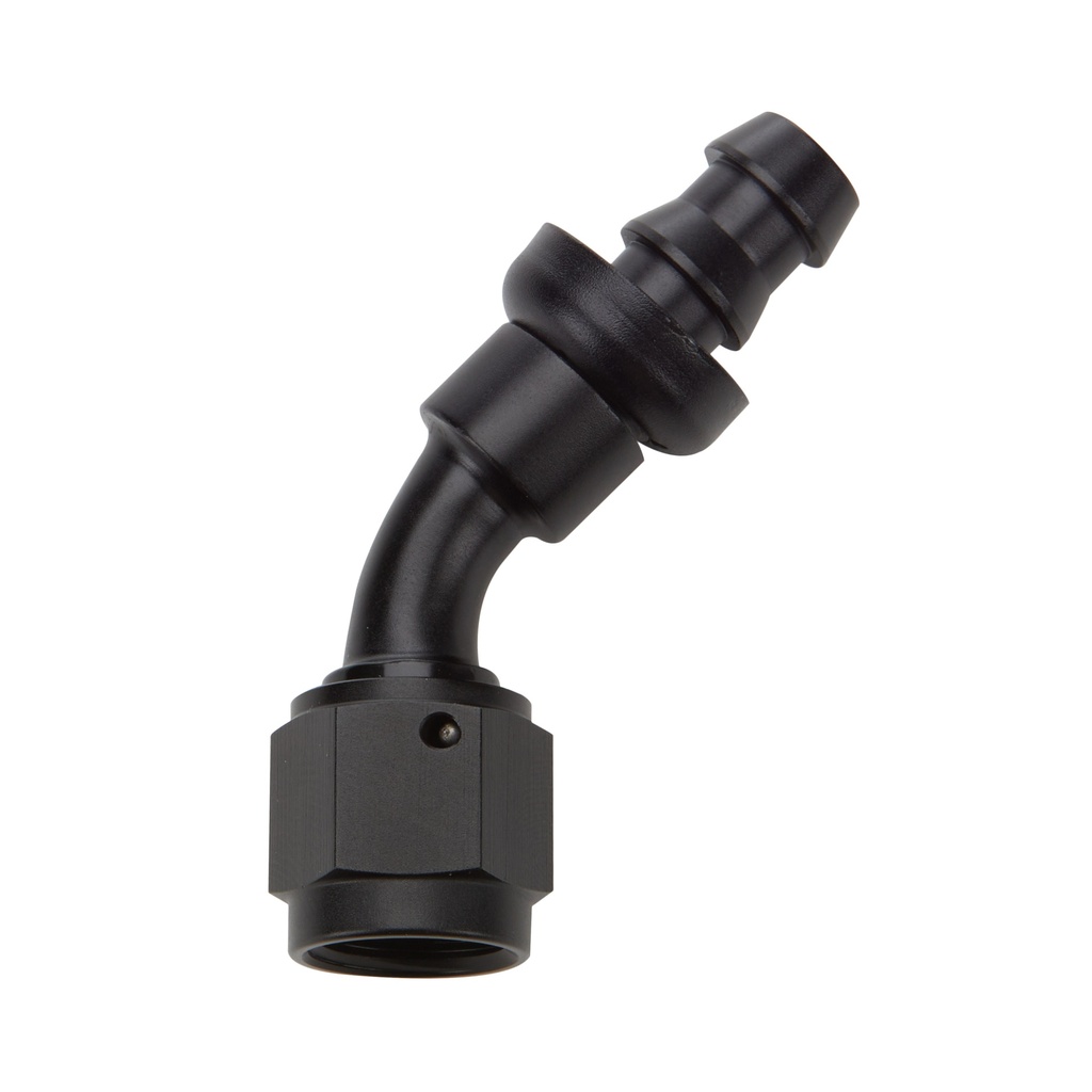 [ALL49431] Allstar Performance - Pushlock Hose End Black 45 Deg Elbow -4
