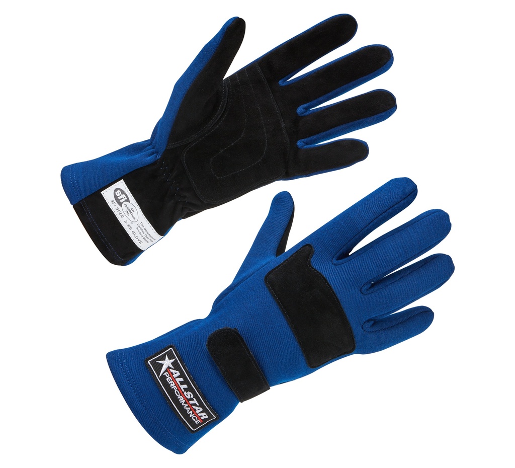 [ALL915022] Allstar Performance - Driving Gloves SFI 3.3/5 D/L Blue Medium