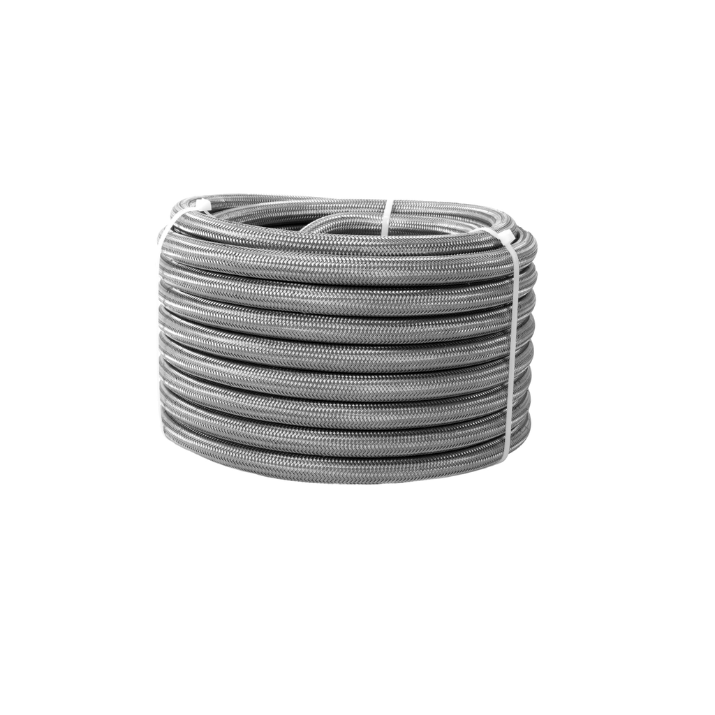 [AFS15318] 10an PTFE S/S Braided Hose 16ft - AEROMOTIVE