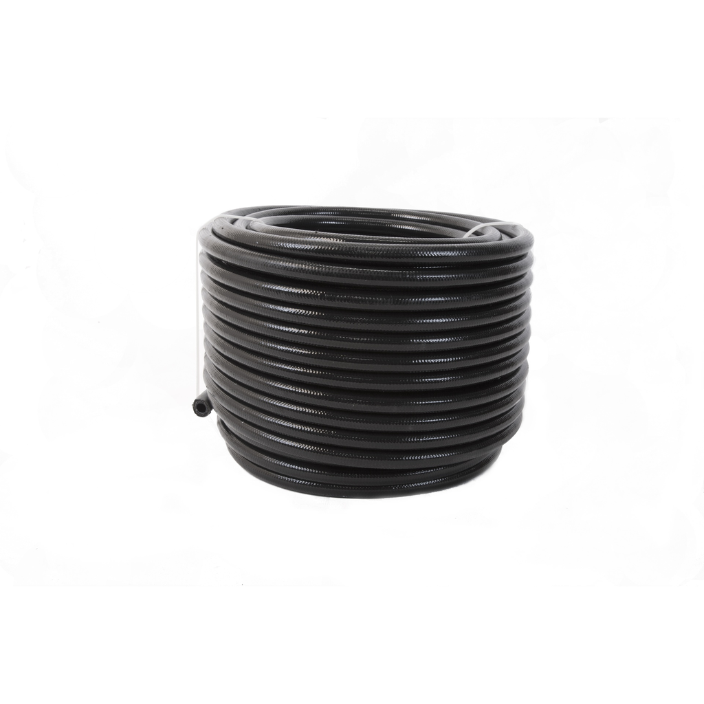 [AFS15339] Aeromotive 12AN PTFE SS Braided Hose 16ft Black Jacketed