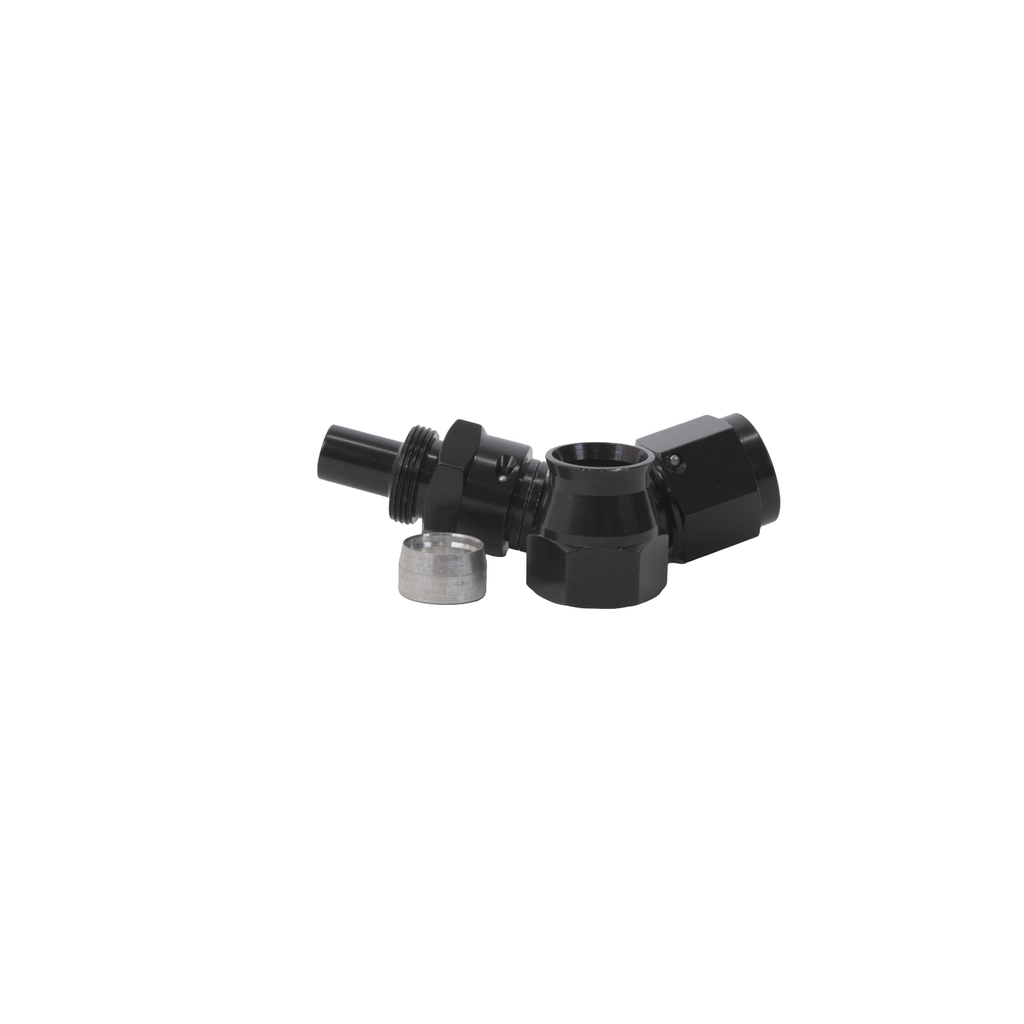 8An 45-Degree PTFE Hose Black - Aeromotive