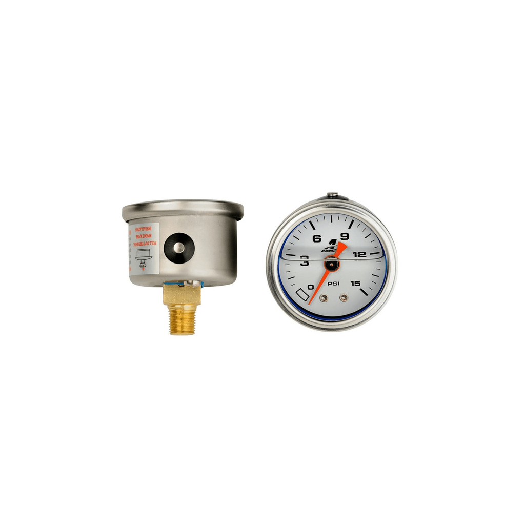 Aeromotive Fuel Pressure Gauge - 1.5in 0-15psi