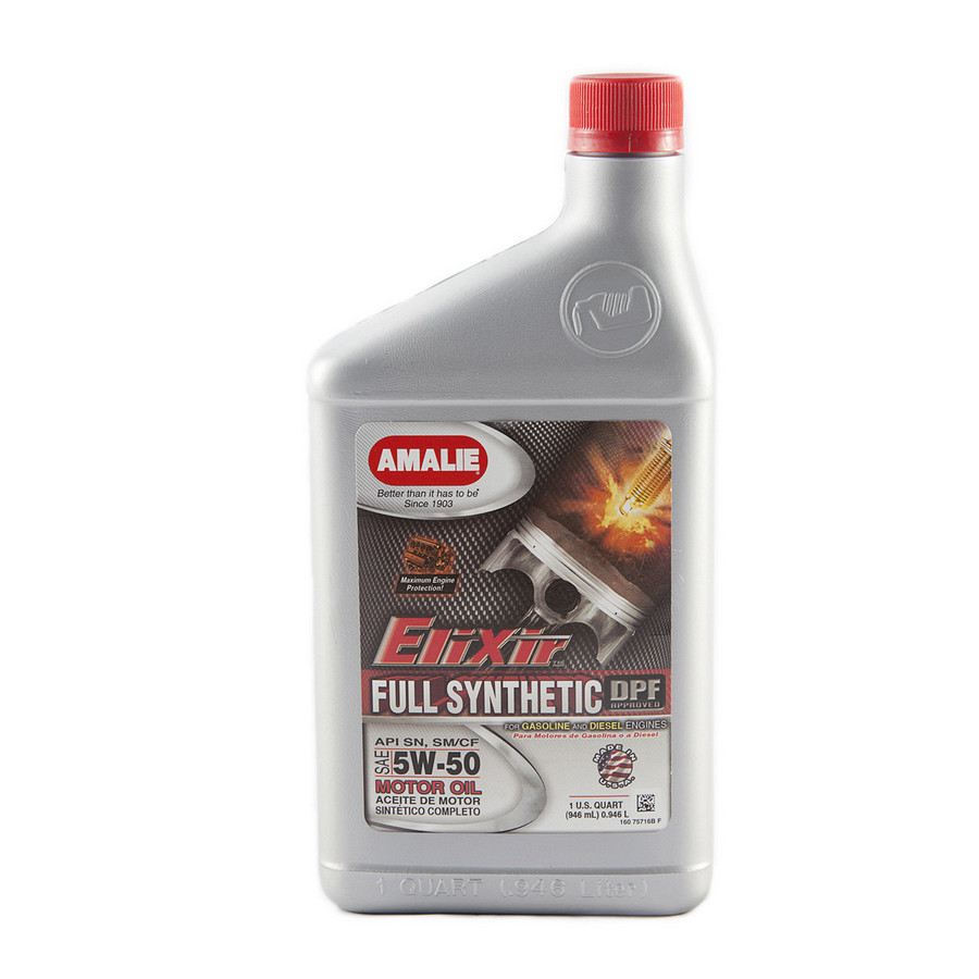 [AMA75716-56] Amalie - Elixir Full Synthetic 5w50 Oil 1Qt