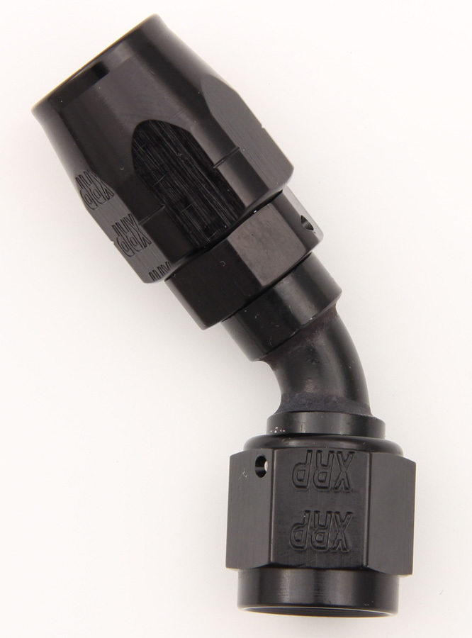 [XRP204508BB] Xrp-Xtreme Racing Prod. - #8 45 Deg Dbl Swivel Hose End Black