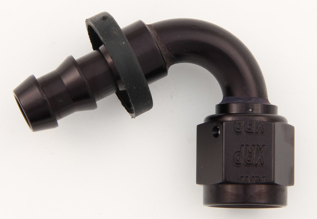 [XRP231210BB] XRP-Xtreme Racing Prod. - #10 120 Deg Push-On Hose End Black