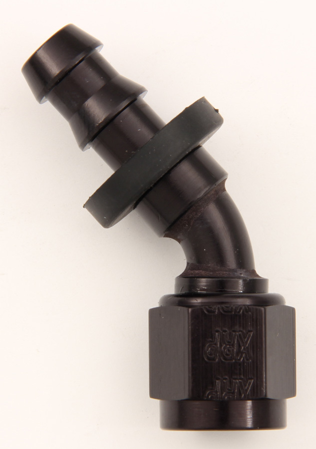 [XRP234504BB] Xrp-Xtreme Racing Prod. - #4 45 Deg Push-On Hose End Black