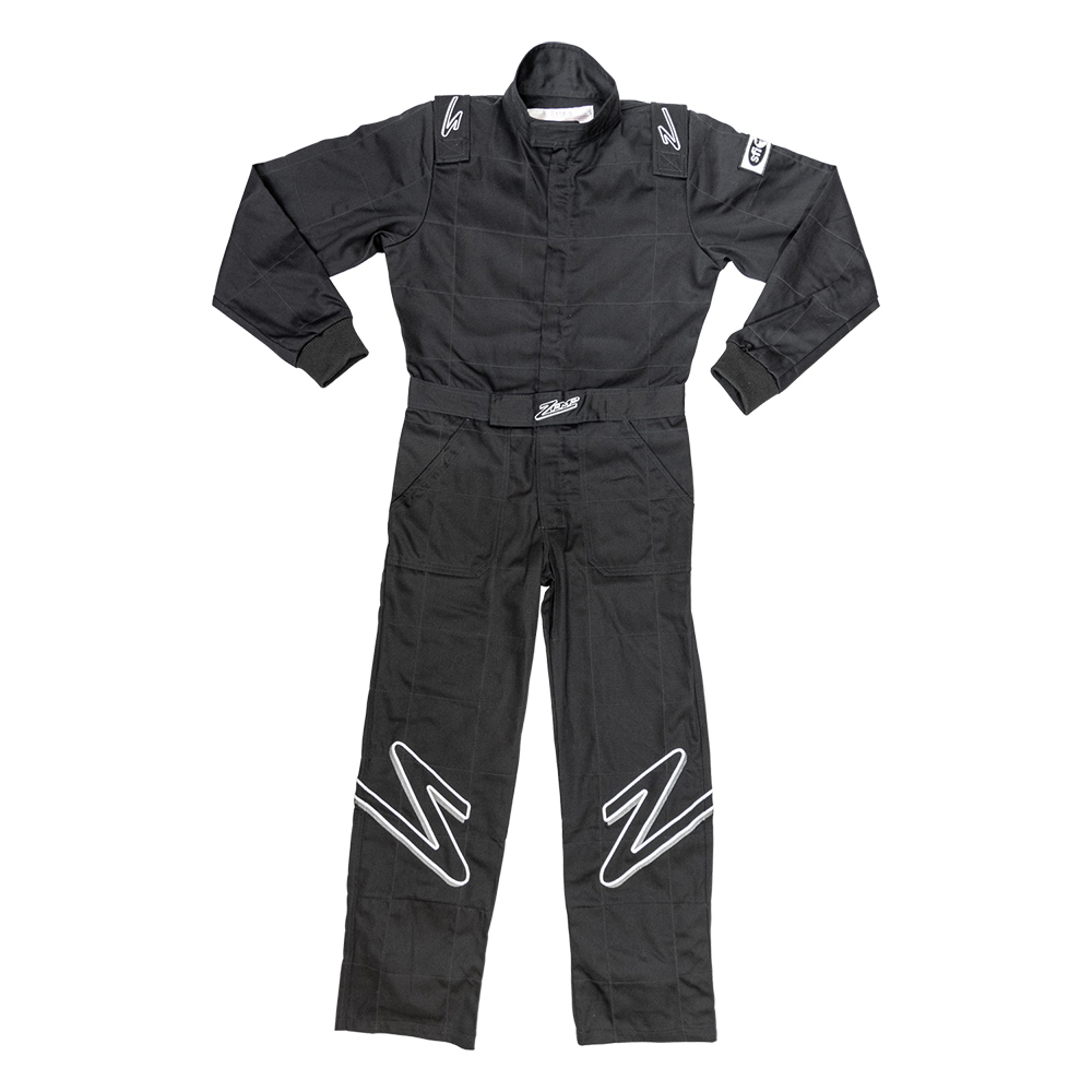 [ZAMR010003YS] Zamp Racing - Suit ZR-10 Black Youth Small SFI 3.2A/1