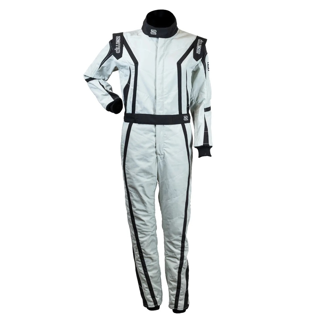 [ZAMR10015L] Zamp Racing - Suit ZR-52F Gray Large SFI 3.2A/5 FIA8856-2018