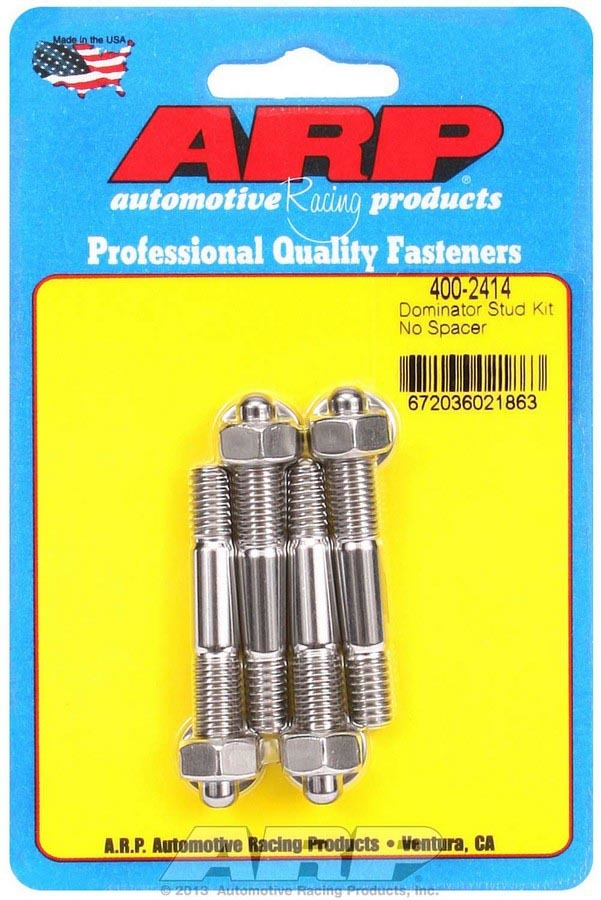 [ARP400-2414] ARP - S/S Carburetor Stud Kit 5/16in x 2.225in OAL