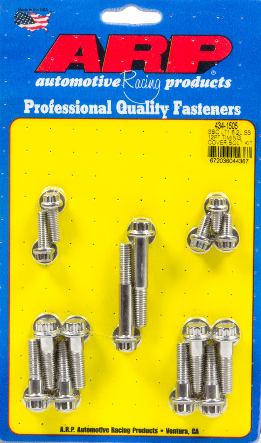 [ARP434-1505] ARP - Timing Cover Bolt Kit GM LT1 6.2L 12pt S/S