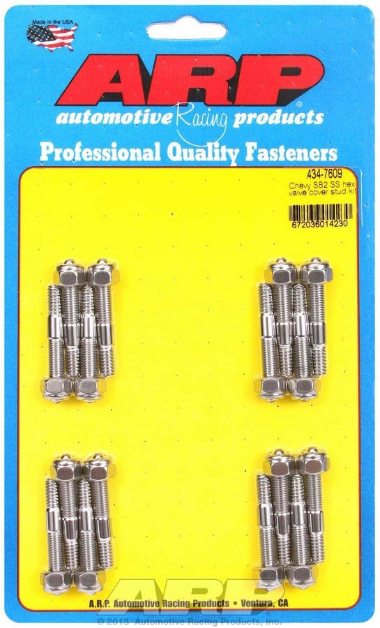 [ARP434-7609] Arp - S/S Valve Cover Stud Kit 6pt. (16)