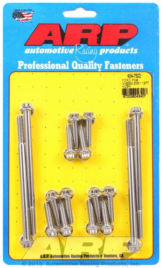 [ARP454-7502] ARP - Valve Cover Bolt Kit 12pt SBF