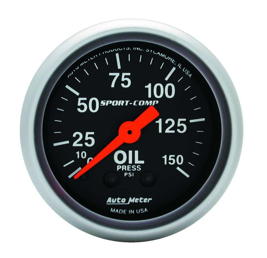 [ATM3323] Autometer - Sport Comp 2 1/16in Oil 0-150 PSI Mech.