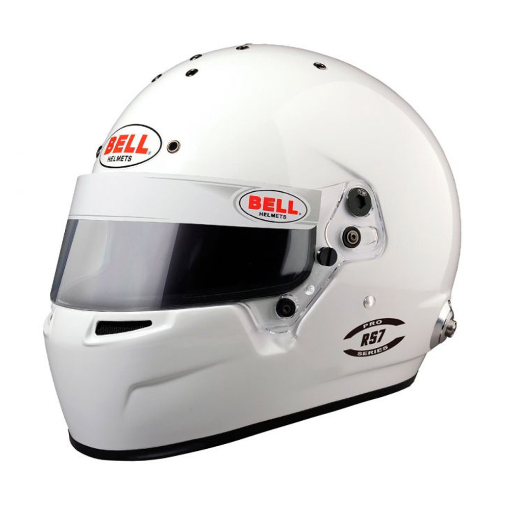 [BEL1310A09] Bell Helmets - Helmet RS7 7-3/8+ White SA2020 FIA8859