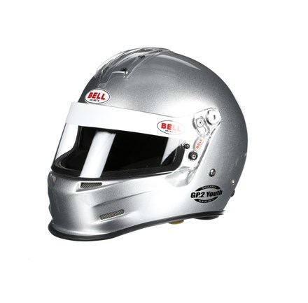 [BEL1425023] Bell Helmets - GP2 Youth Helmet Silver 2XS SFI24.1-15