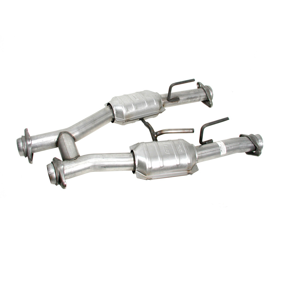 [BBK1509] BBK Performance - High Flow Mid-Pipes W/Cats - 79-93 Mustang