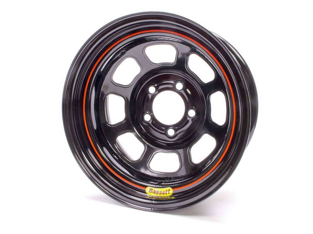 [BAS57RC2] Bassett - 15x7 5x4.75 Black Rolled