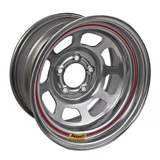 [BAS57SF2S] Bassett - Wheel 15x7 5x4.5 2in Bs Silver Spun
