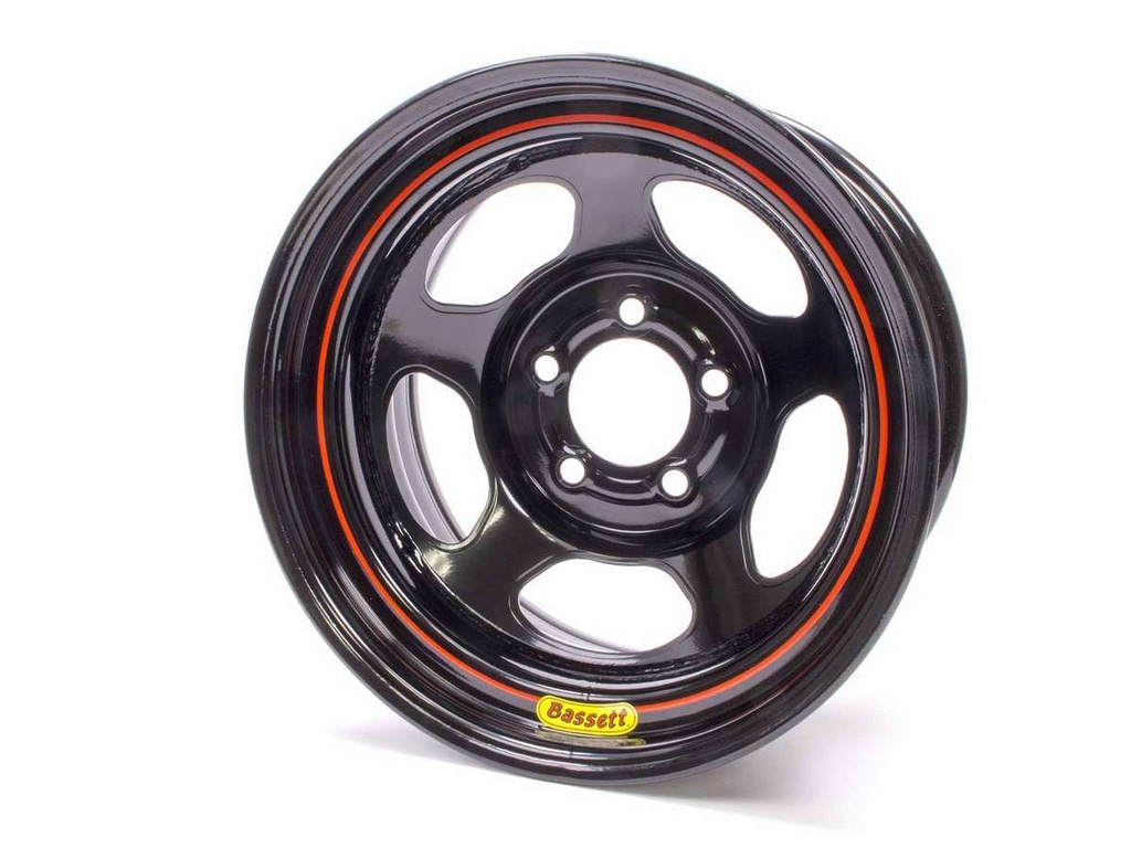 [BAS58R53EB] Bassett - 15x8 5x5 Blk Inertia Armor Edge