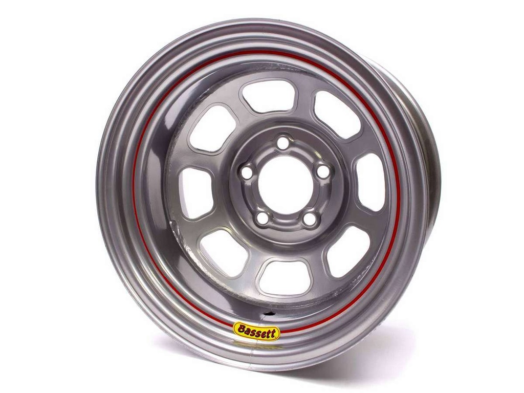 [BAS58S54S] Bassett - 15x8 5x5 Silver Spun
