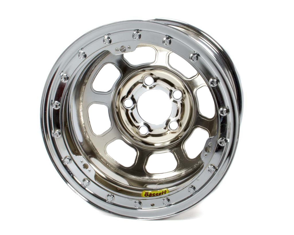 [BAS59D54CL] Bassett - 15 X 8.75 B/L Chrome 4in D-Hole
