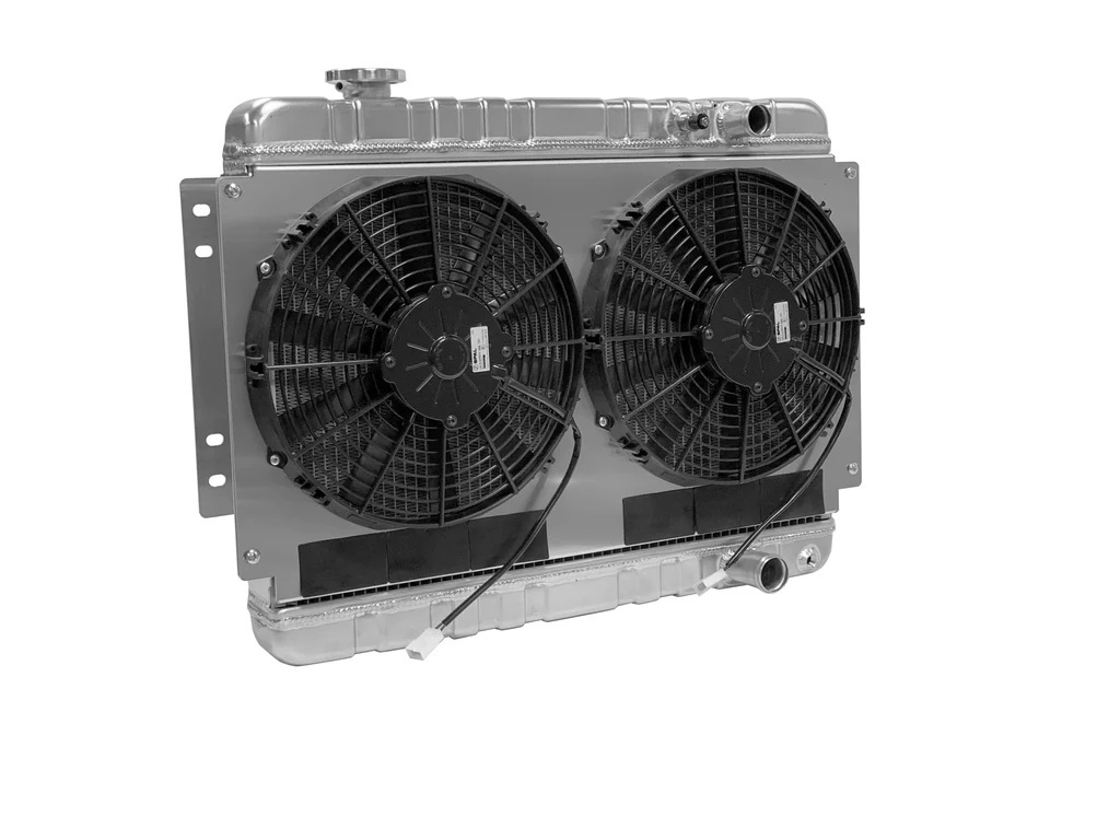[DEW32-6139034M] Dewitts Radiator - Radiator W/Fans Chevelle Ls 73-77 Man Trans Raw