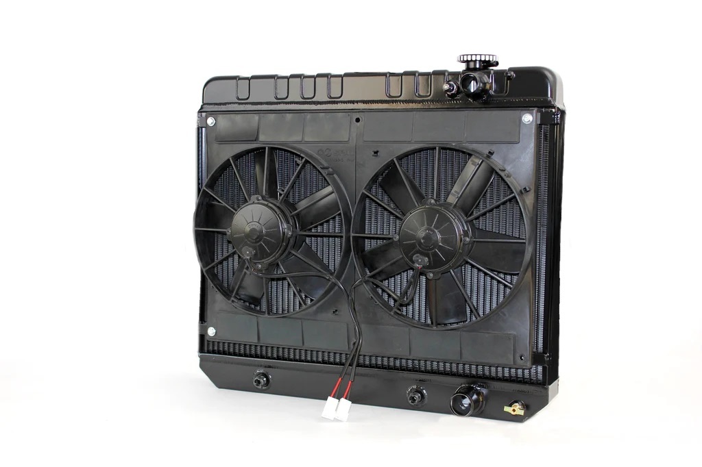 [DEW32-6239017A] Dewitts Radiator - Radiator W/Fans C-10 Trk Ls 63-66 Auto Trans Blk
