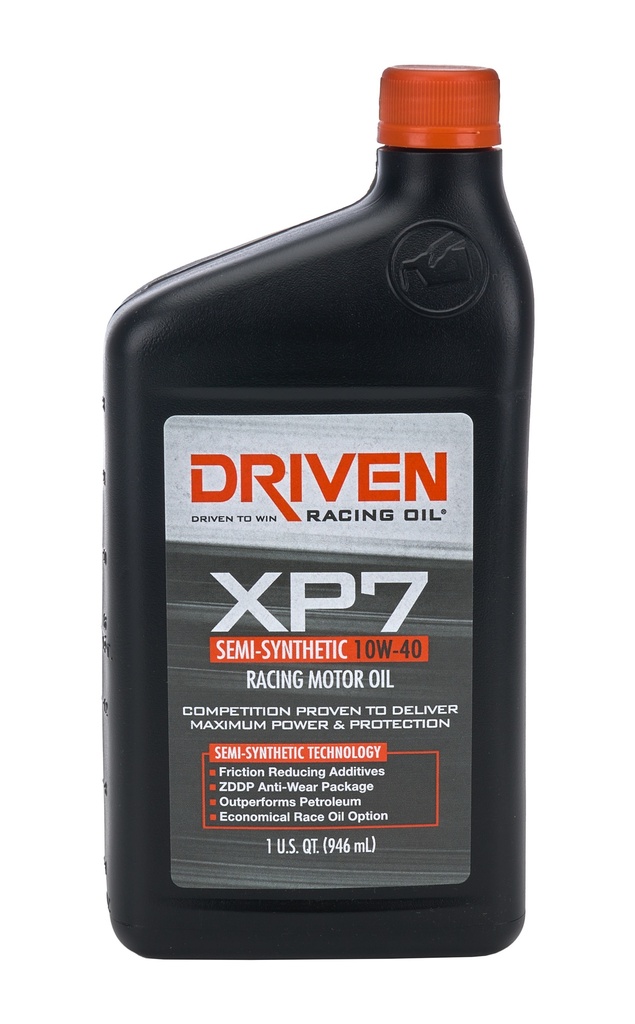 [JGP01706] Driven Racing Oil - XP7 10w40 Synthetic Oil 1 Qt Bottle