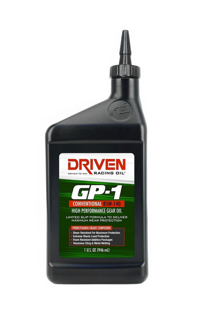 [JGP19140] Driven Racing Oil - GP-1 Conventional 85W140 Gear Oil 1 Quart