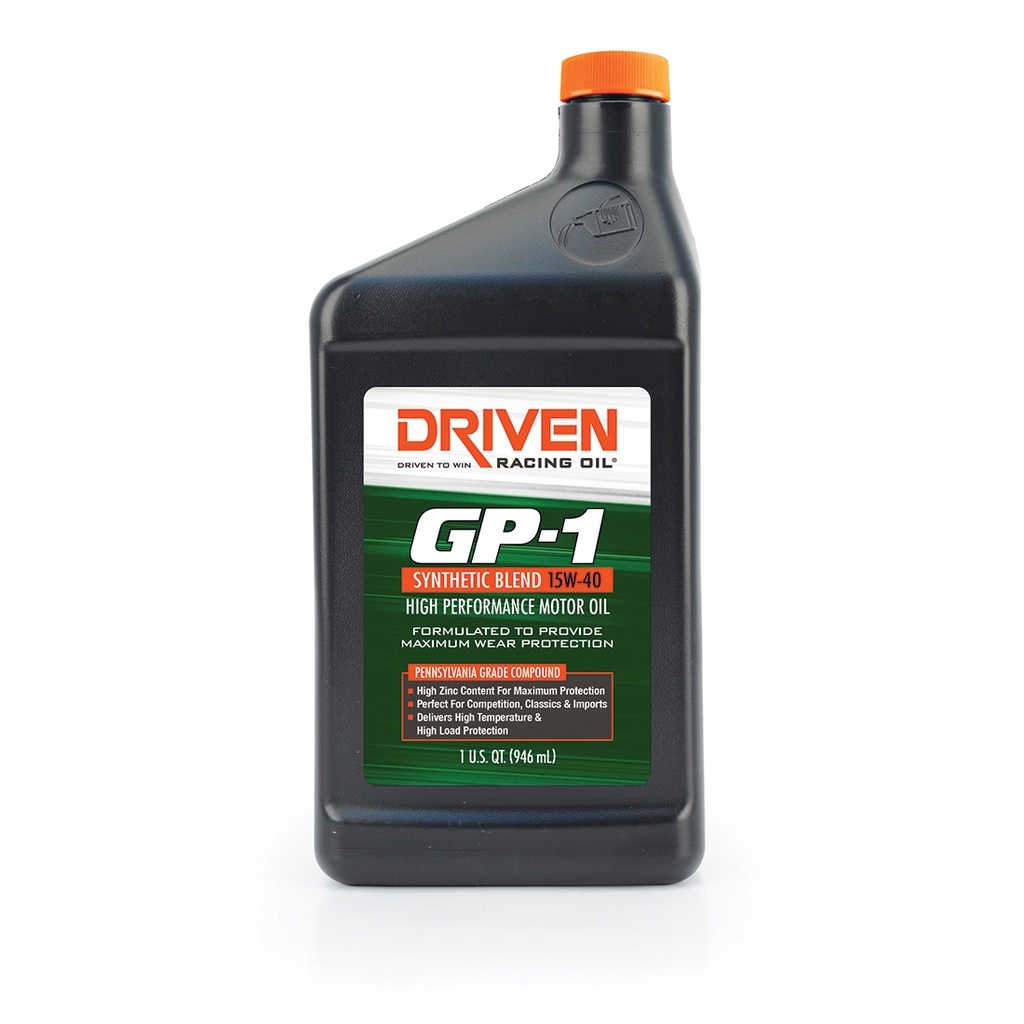 [JGP19406] Driven Racing Oil - GP-1 Semi-Synthetic 15w40 1 Quart