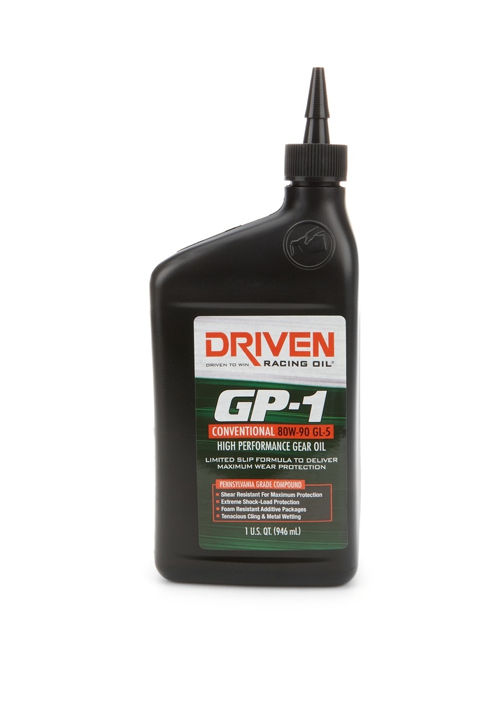 [JGP19890] Driven Racing Oil - GP-1 Conventional 80W90 GL5 Gear Oil 1 Quart