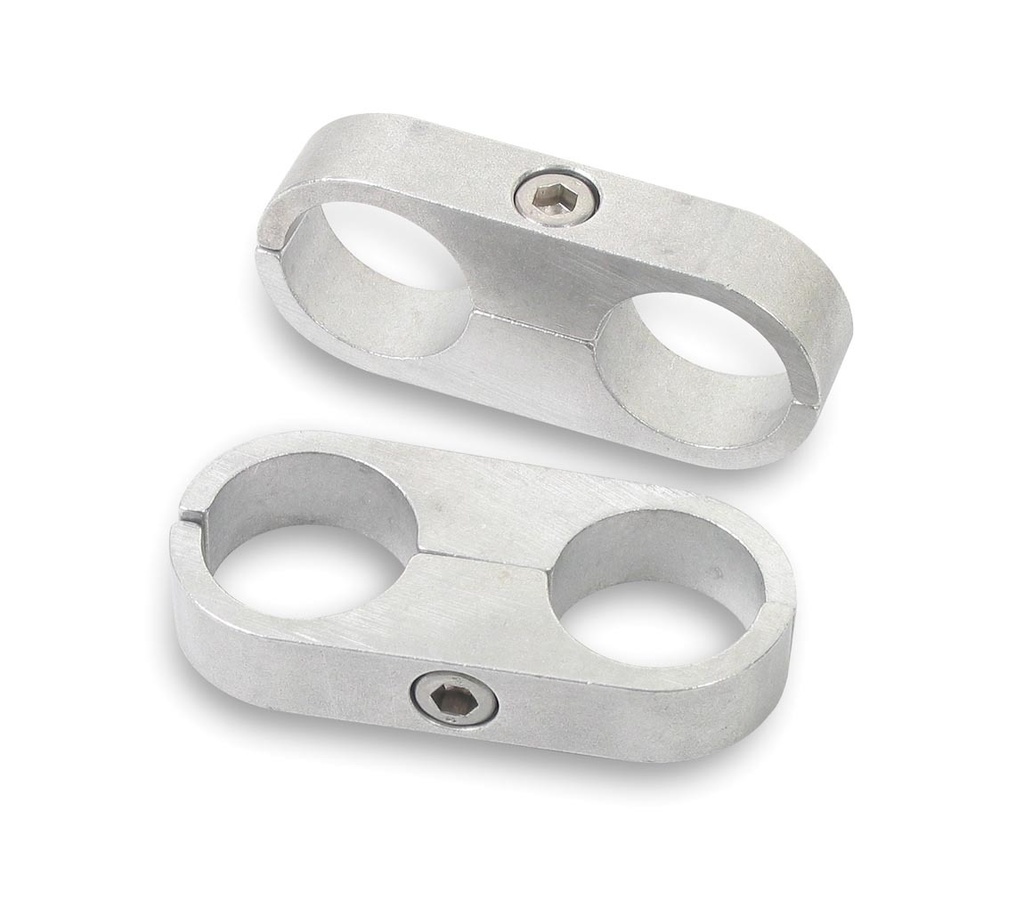 [EAR167207ERL] Earls - 7/16in. Polished Alum. Hose/Tube Separators-2pk