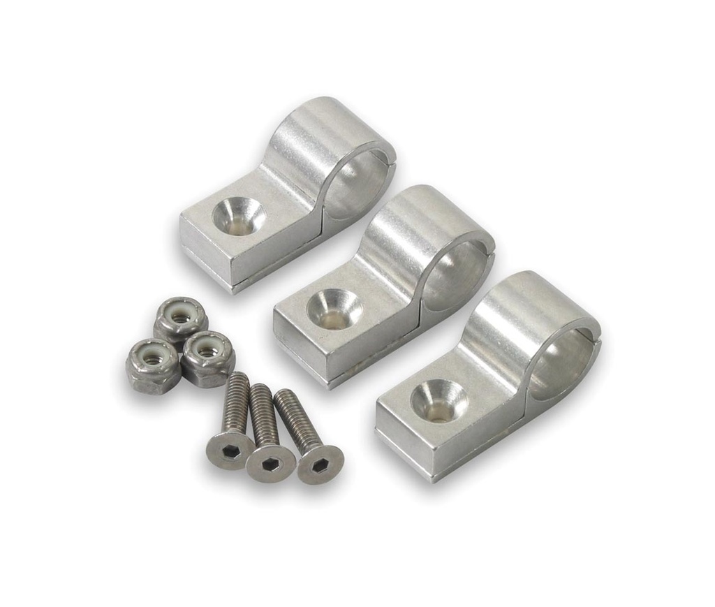 [EAR170203ERL] Earls - 3/16in Mach. Alum Clamp Clear