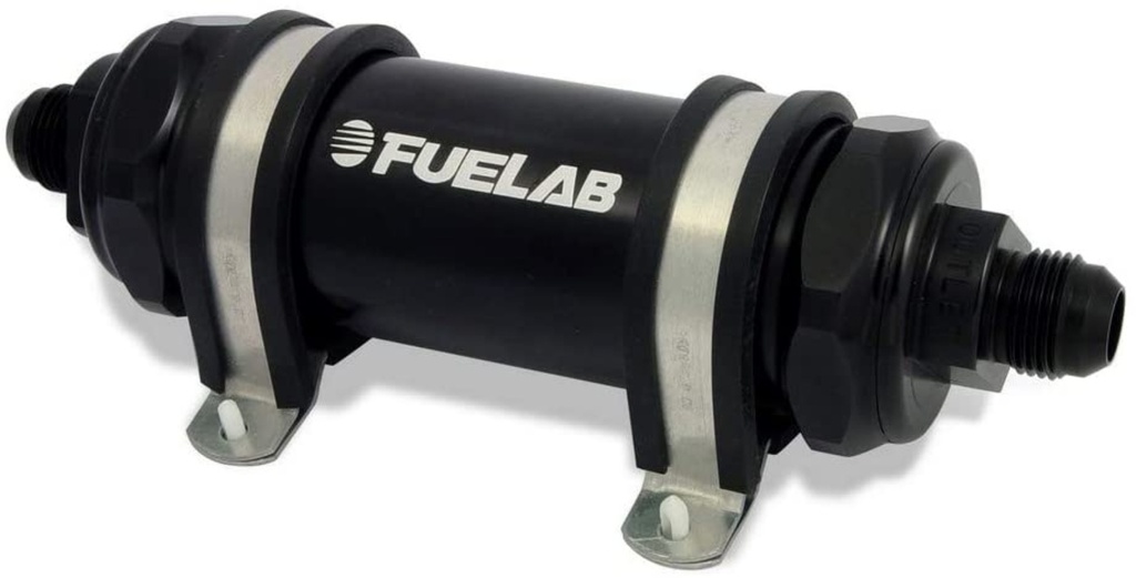[FLB82832-1] Fuelab Fuel Systems - Fuel Filter In-Line 5in 6 Micron Fiberglass 8AN
