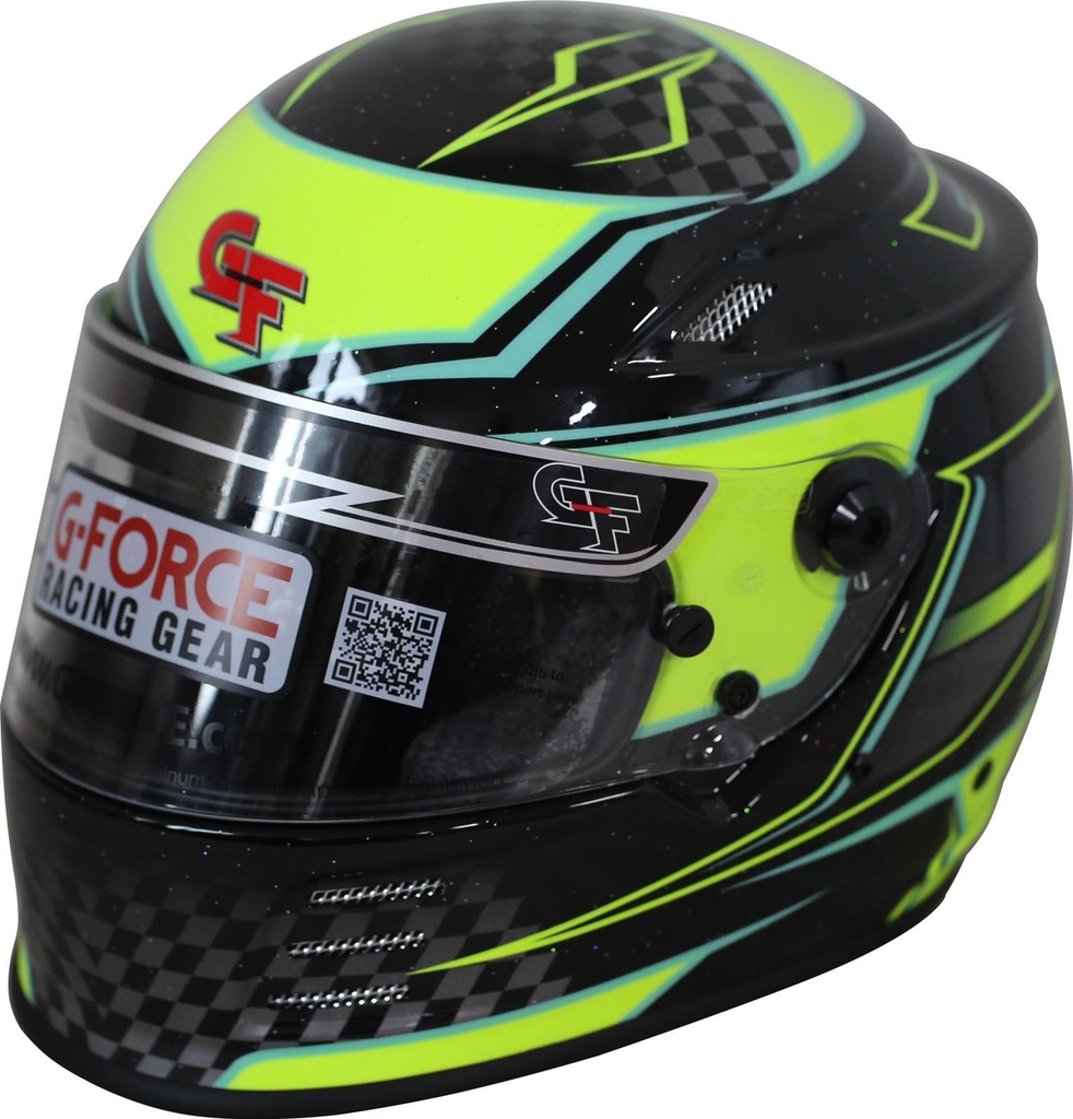 [GFR13005MEDYL] G-Force - Helmet Revo Graphics Med Yellow Sa2020