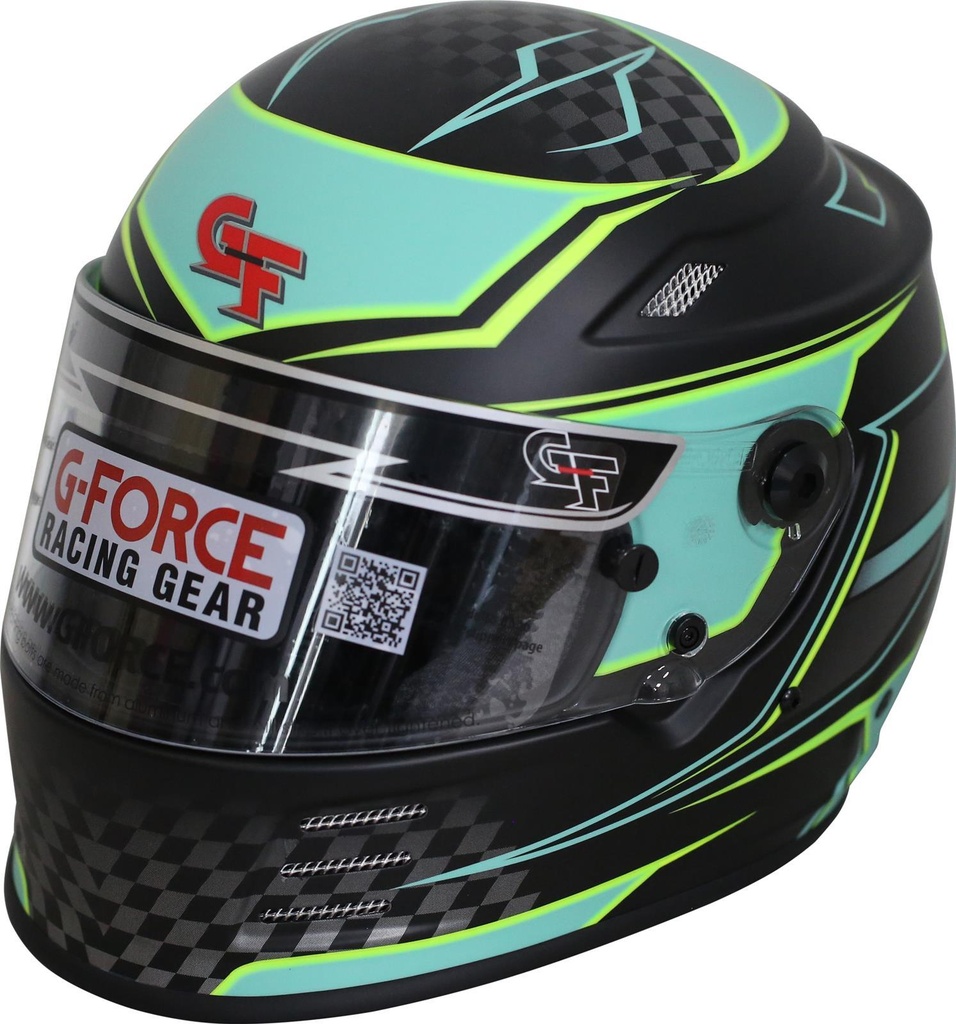 [GFR13005SMLTL] G-Force - Helmet Revo Graphics Sml Teal Sa2020
