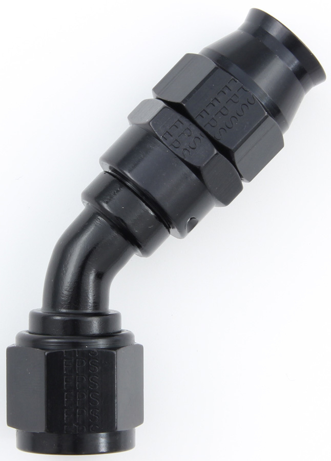 [FRG684510-BL] Fragola - Hose Fitting #10 45 Deg Ptfe Black