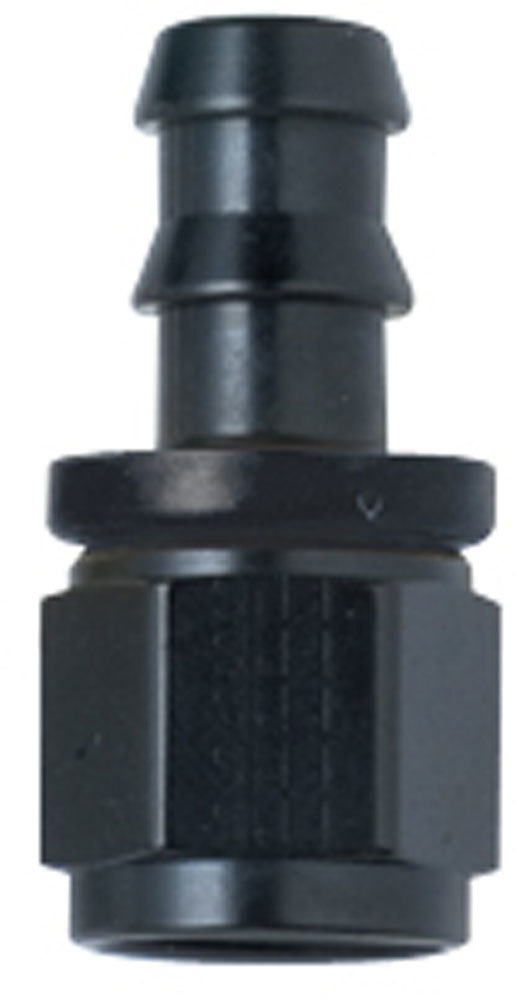 [FRG200104-BL] Fragola - Hose Fitting #4 Straight Push Lock Black