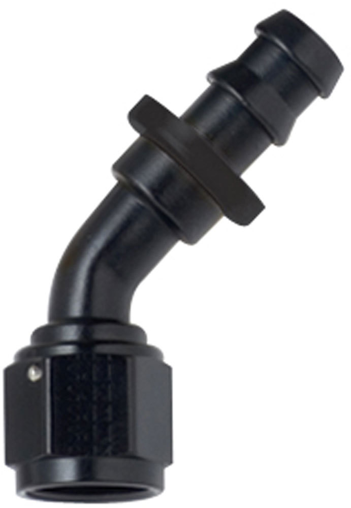 [FRG204512-BL] Fragola - Hose Fitting #12 45 Deg Push Lock Black
