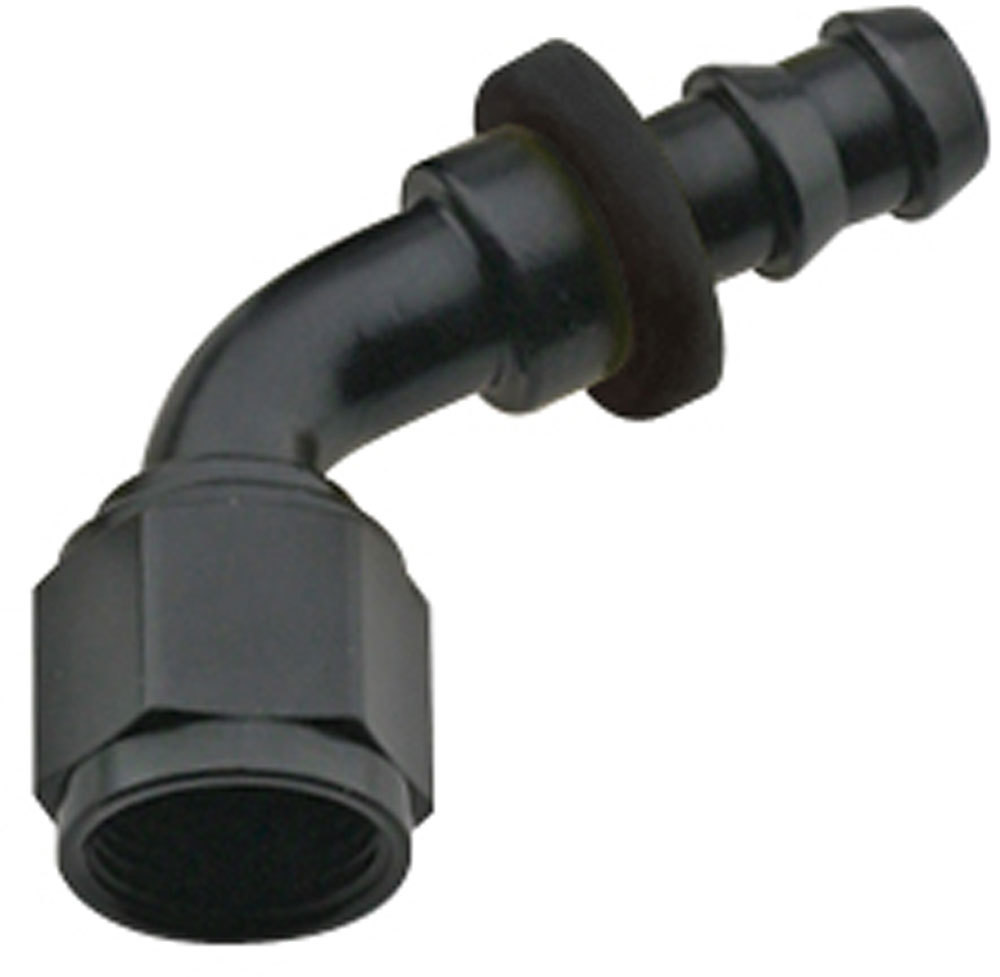 [FRG206016-BL] Fragola - Hose Fitting #16 60 Deg Push Lock Black