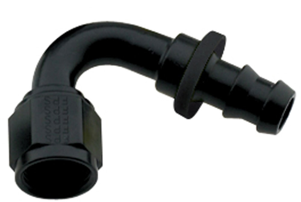 [FRG212012-BL] Fragola - Hose Fitting #12 120 Deg Push Lock Black