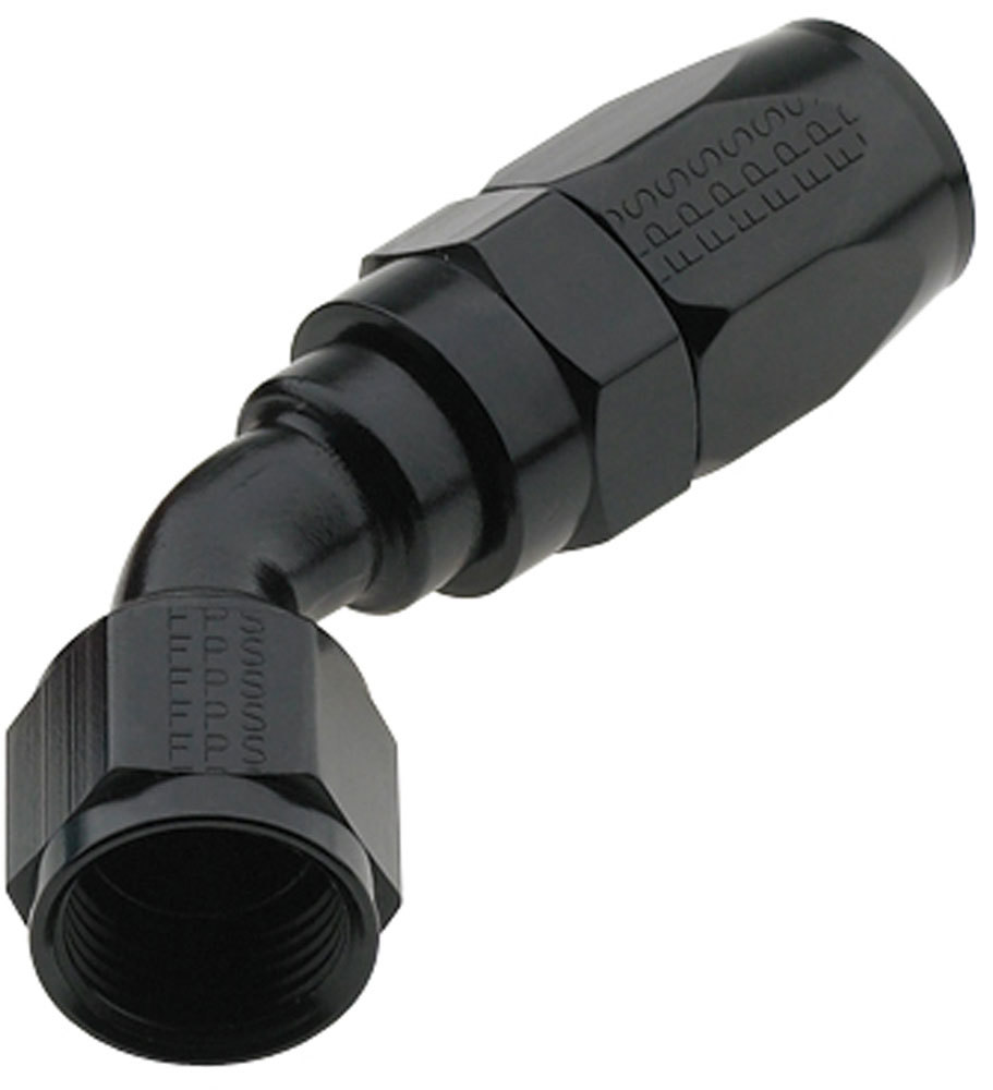 [FRG224508-BL] Fragola - Hose Fitting #8 45 Deg Pro-Flow Black