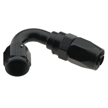 [FRG231207-BL] Fragola - Hose Fitting #8 120 Deg. To #6 Hose Black