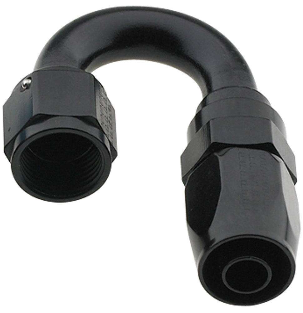 [FRG231812-BL] Fragola - Hose Fitting #12 180 Deg Pro-Flow Black