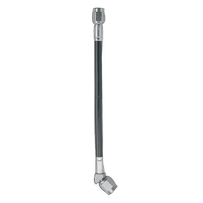 [FRG342016] Fragola - 3an Black Covered PTFE Hose 16in OAL Str/45 Deg