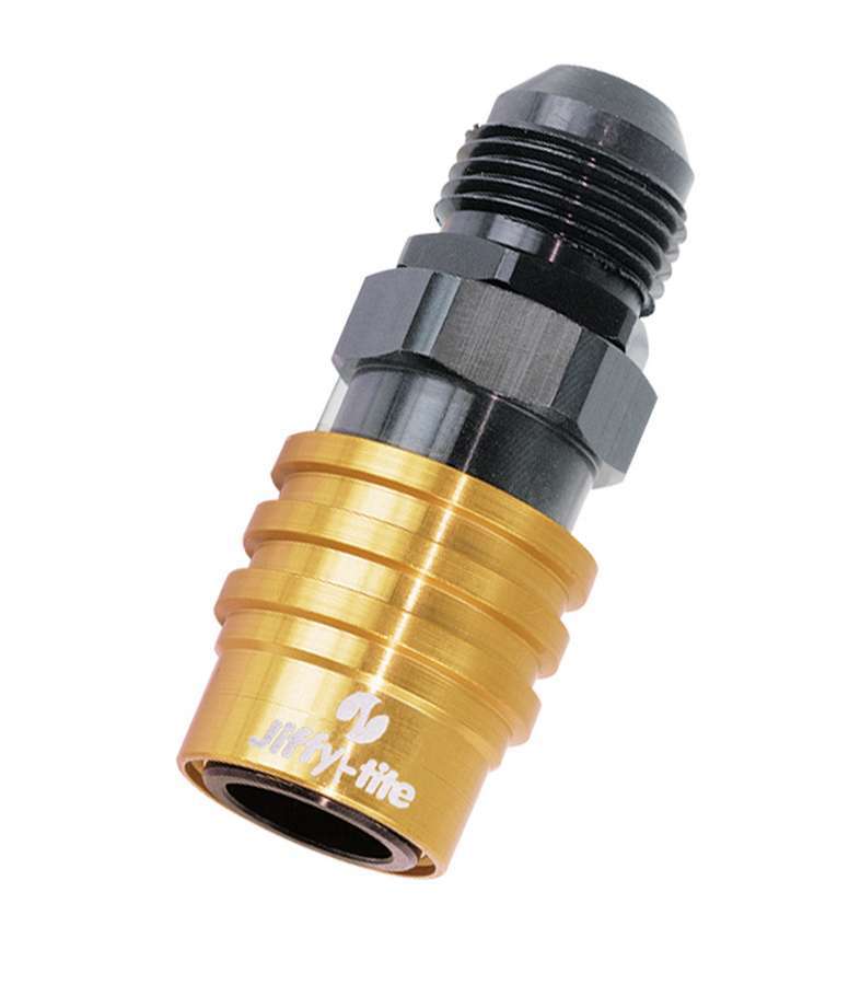 [JFT21403] Jiffy-Tite - Q/R #3 Male Str To #3 Socket Valved Gold/Black