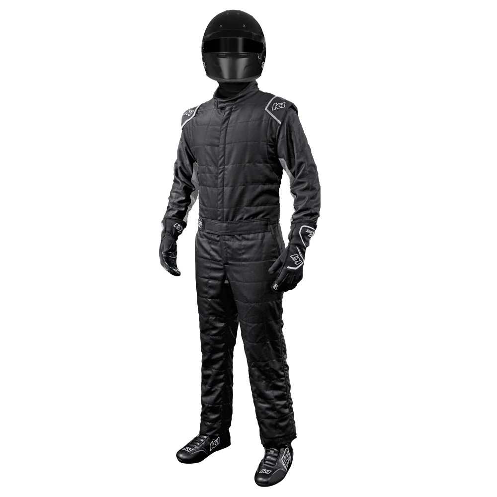 [K1R20-OTL-NG-5XL] K1 Racegear - Suit Outlaw 5X-Large Black / Gray SFI 3.2A/5
