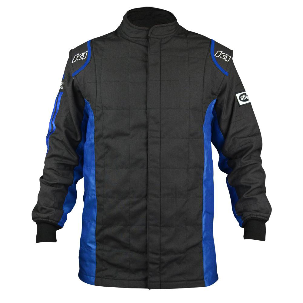 [K1R21-SPT-NB-S] K1 Racegear - Jacket Sportsman Black / Blue Small
