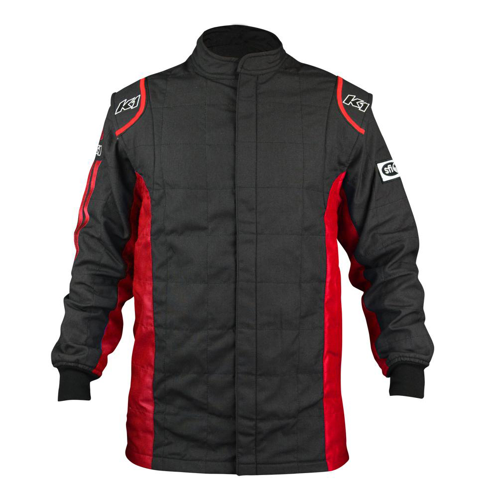 [K1R21-SPT-NR-2XL] K1 Racegear - Jacket Sportsman Black / Red XX-Large